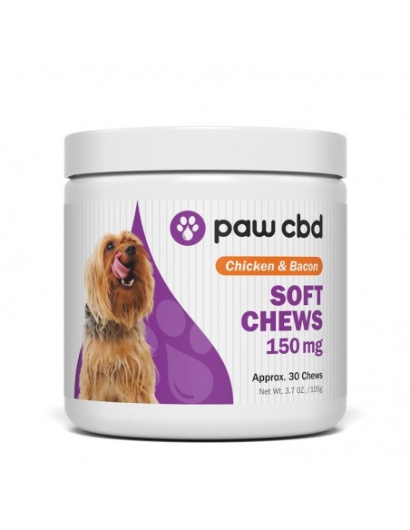 cbdMD Paw CBD Pet CBD Calming Soft Chews for Dogs 30 Count 150mg 1pcs:0 US
