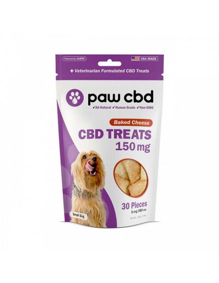 cbdMD Paw CBD Pet Edible CBD Dog Treats Baked Cheese 30 Pieces 150mg 1pcs:0 US